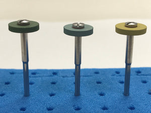 EDENTA CERAGLOSS™ Diamond 1/2" Diameter Silicone Rubber Wheels For Carbide Polish