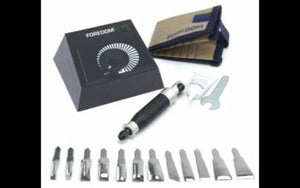 Foredom Chisel EM-50 Dial Control Kit W/ 11 Piece Chisel Set For SR Motors 110V