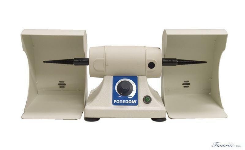 FOREDOM BENCH LATHE With 2 Polishing Hoods 230v For Dental Lab Or Jewelry Shop