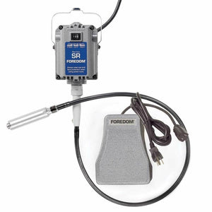 FOREDOM K.8302 M.Sr-Sct Metal Foot Pedal, #30 Handpiece, 220v 1/6 Hp 18,000 Rpm