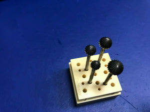 BUSCH BURS ROUND Fig. 1 Ball Set Of 4 - 5-8mm And 5.5-8.5mm Box Of 4 Original!