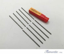 Load image into Gallery viewer, TWIST DRILL HSS Bits All Sizes (52-80) (.34mm - 1.61mm) Pack Of 10 Jobber Drills
