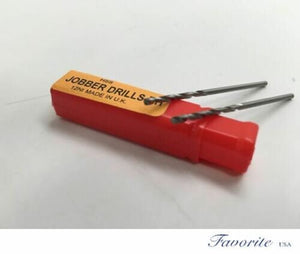 TWIST DRILL HSS Bits All Sizes (52-80) (.34mm - 1.61mm) Pack Of 10 Jobber Drills