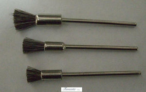 MOUNTED END BRISTLE Brush 3/16" Ferrule 1/4" Trim 3/32" Shank Hard Pk Of 12