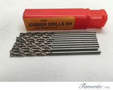 Load image into Gallery viewer, TWIST DRILL HSS Bits All Sizes (52-80) (.34mm - 1.61mm) Pack Of 10 Jobber Drills
