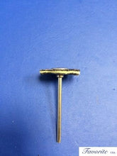 Load image into Gallery viewer, MOUNTED CHAMOIS &amp; SOFT GREY GOAT HAIR COMBINATION 1&quot; BRISTLE POLISHING BRUSHES
