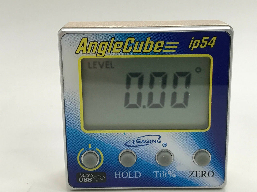 RECHARGEABLE iGAGING ANGLE Cube Digital Tilt Level Bevel Gauge Electronic