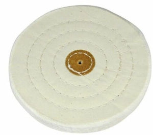 6" POLISHING WHITE MUSLIN Buff Wheel For Jewelers Bench Grinder Lathe