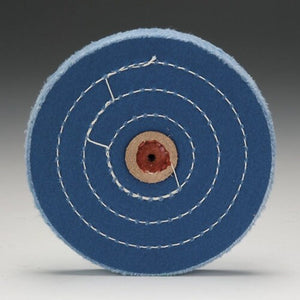 4" PLATINUM BLUE BUFF Wheel For Jewelers Bench Grinder Lathe
