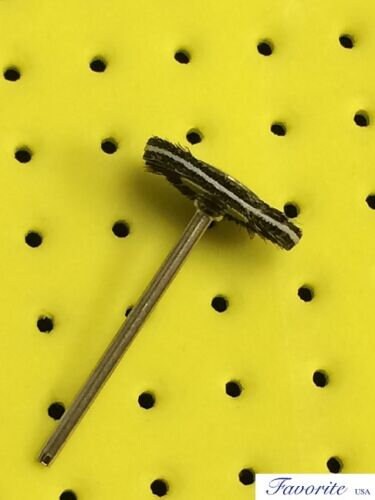 MOUNTED COTTON & SOFT GREY GOAT HAIR COMBINATION BRISTLE BRUSH POLISHING PACKAGE