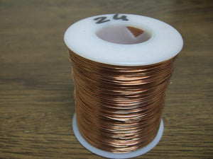 COPPER WIRE PURE Solid 24 Gauge 1 Lb Spool For Electroplating Soldering 0.511mm