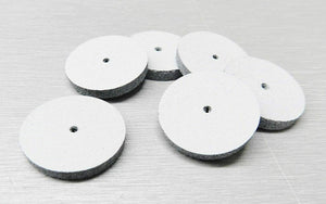 EVE GERMANY SILICONE Rubber Square Edge Polishing Wheel White Coarse Grit 6 Each