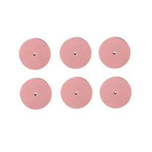EVE GERMANY SILICONE Rubber Square Edge Polishing Wheel Pink Ex Fine Grit 6 Each