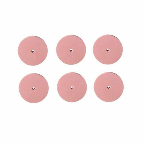 EVE GERMANY SILICONE Rubber Square Edge Polishing Wheel Pink Ex Fine Grit 6 Each