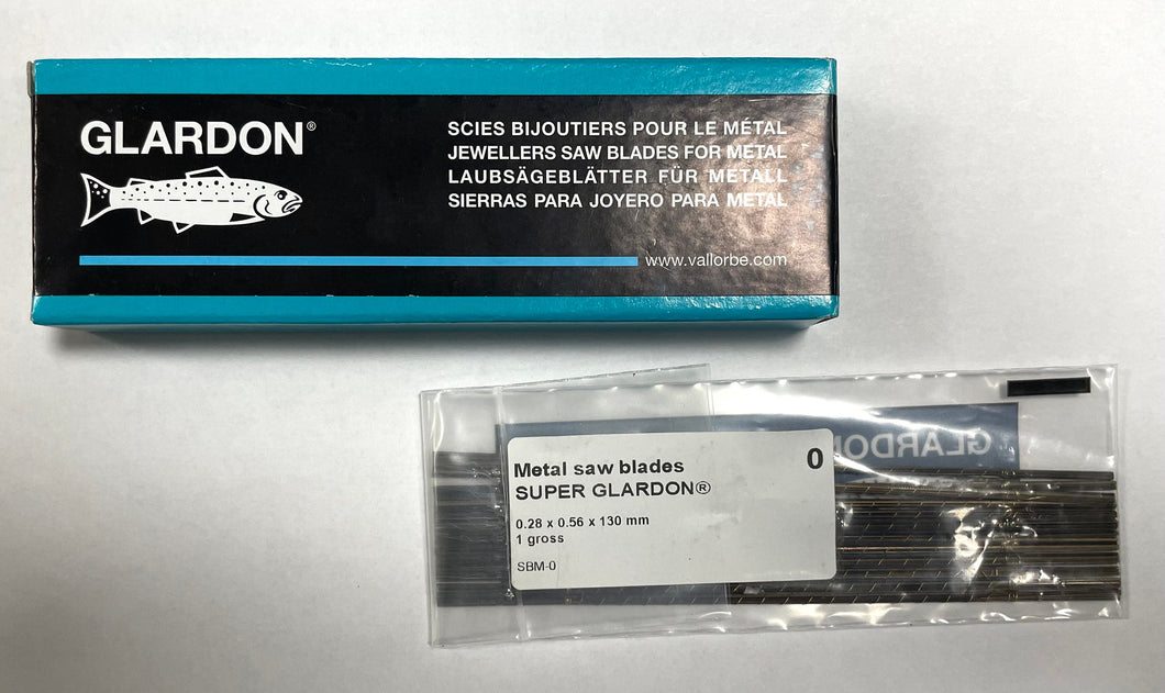 SUPER GLARDON-VALLORBE Jewelers Piercing Saw Blades #1/0 144 Pieces Swiss Made