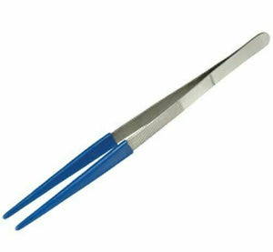 10" ULTRASONIC STEAM CLEANER Coated Soft Rubber Tip Tweezer