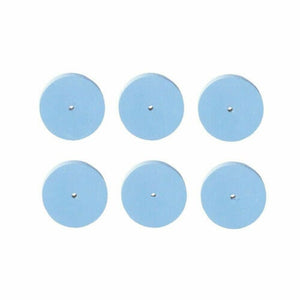 EVE GERMANY SILICONE Rubber Square Edge Polishing Wheel Blue Fine Grit 6 Each