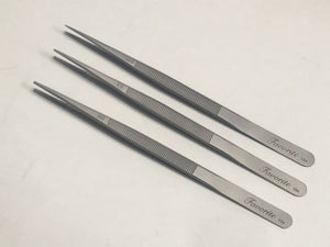 FavoriteUSA SWISS GROOVED DIAMOND & GEM SERRATED TWEEZERS