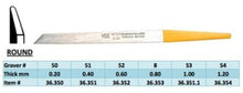 Load image into Gallery viewer, GLARDON VALLORBE HSS Swiss Round Gravers Yellow Size # 50, 51, 52, 8, 53, 54
