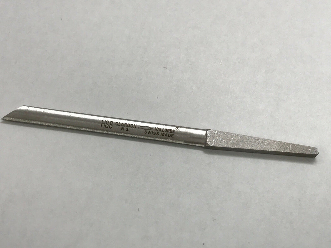 GLARDON VALLORBE HSS Swiss Made Flat Graver Yellow Tail Size #36-47 Engraving