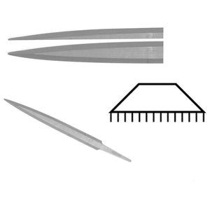 GLARDON VALLORBE SWISS Barrette Hand File - 4" Cuts # 00-0-1-2-4 Grobet LP1060