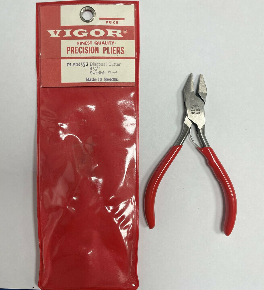 VIGOR # 504 1/2 Precision Diagonal Cutting Pliers - 4 1/2