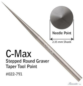 GRS® TOOLS  C-MAX Carbide Round Graver Taper Tool Point 022-791