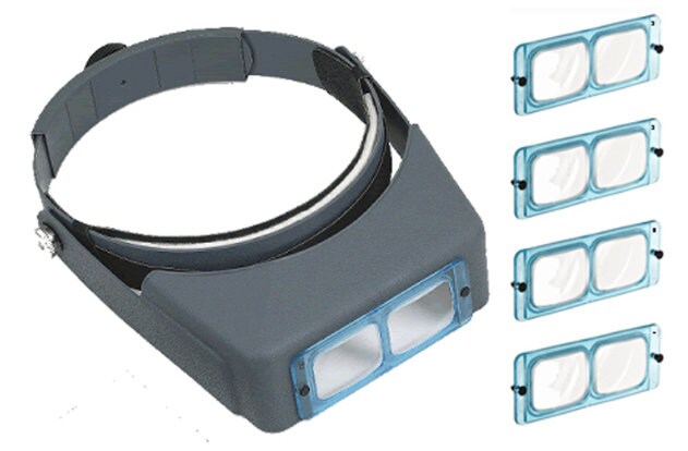 LO300 JSP BINOCULAR MAGNIFIER Visor Includes 4 Lenses