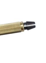Load image into Gallery viewer, BRASS PIN VISE 10cm Long W/2 Collets Round Nut Hollow Handle
